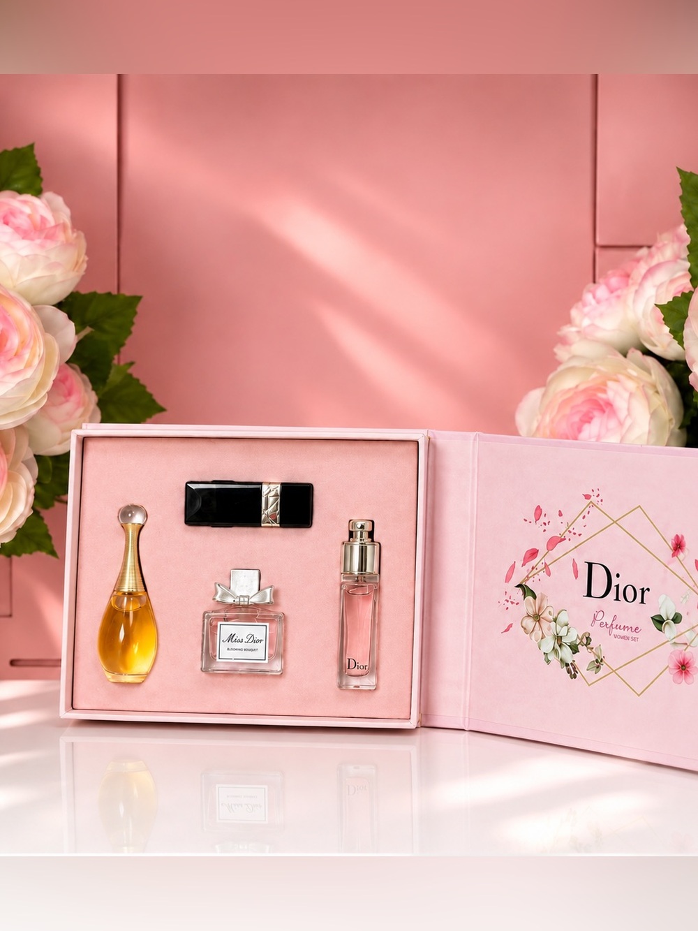 MINI PERFUME & LIPSTICK GIFT SET | 4-PIECE SET 💕